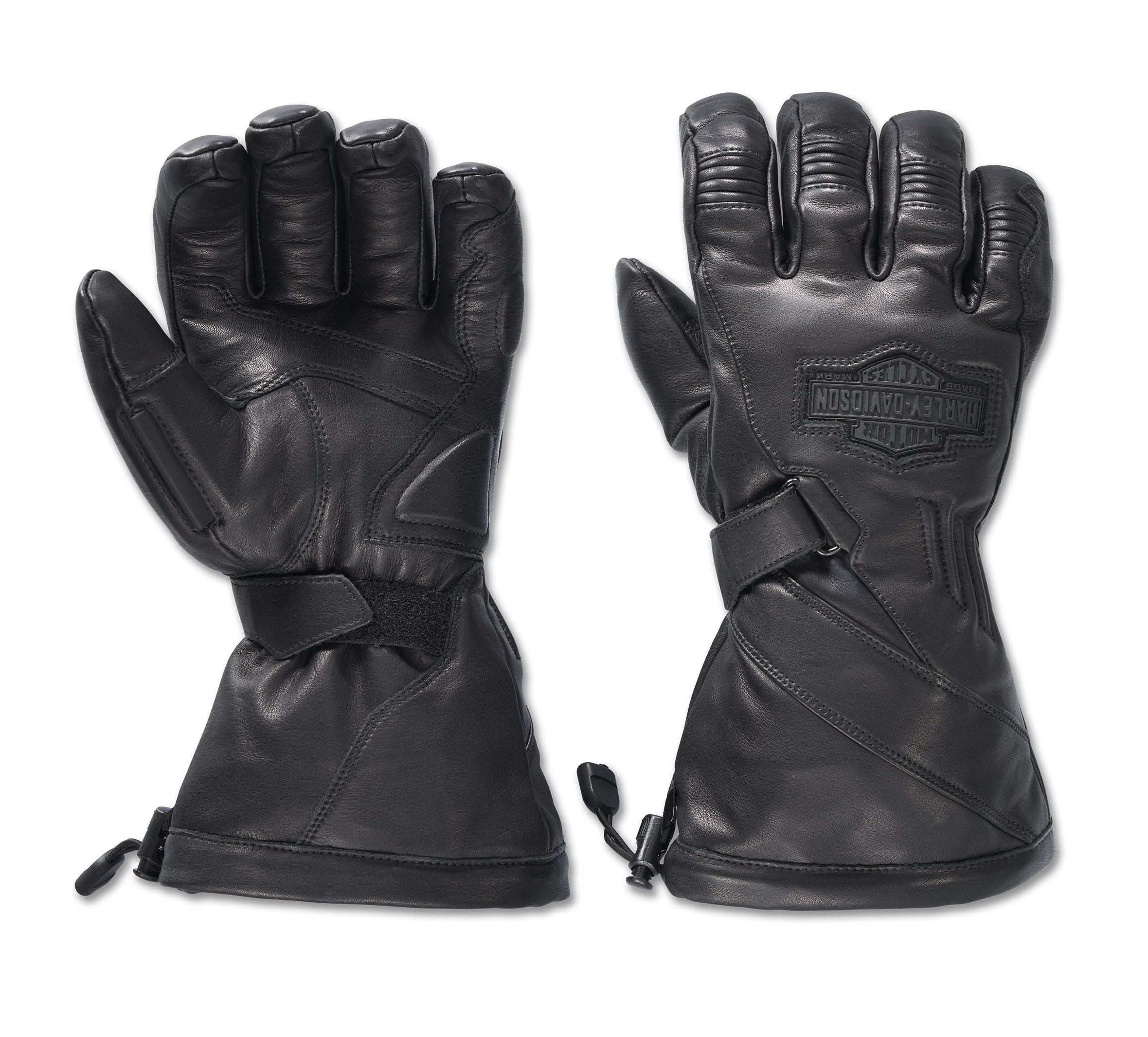 Men's Circuit II Waterproof Leather Gauntlet Gloves 1